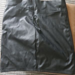 Faux leather skirt